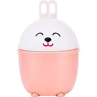 Контейнер д/мусора deVENTE "Funny Bunny" 4104562 розово-белый,15*15*18см,пластик.