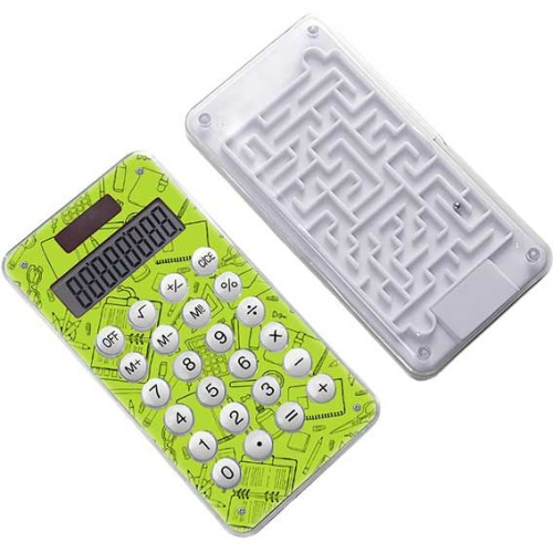 Калькулятор с лабиринтом  8разр. deVENTE "School" 4030406 блист.,61*117*15мм