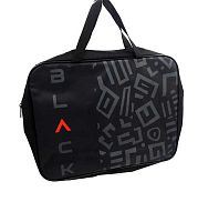 Сумка-планшет А4 ПЧЕЛКА ПШ-11 "Black" широкая,тв.дно,ткань,дизайн