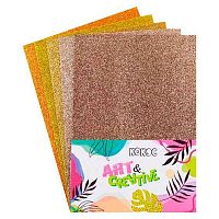 Фоамиран  5л. 5цв. 21*30см КОКОС 230913 с блёстками 1мм