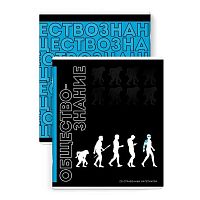 Тетрадь предм. 48л. ФЕНИКС "Фразы с характером-Обществознание" 67507 мел.карт.,выб.лак (клетка)