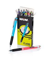 Ручка авт. шар. ГЛОБУС "Win Flexi" РШ5 синяя,0,7мм