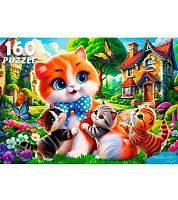 Пазлы  160 Рыжий кот "Пушистая семья" Ф160-6642