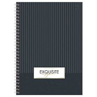 Бизнес-блокнот А5  80л. BG тв.обл. спираль "Minimal" 07044 клетка,глянц.лам.,фольга