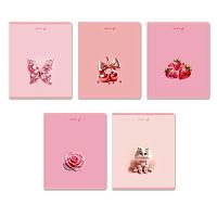 Тетрадь 48л. (клетка) SVETOCH "Нежные мечты" Т83 (01476) выб.блёстки