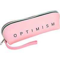 Пенал-косметичка силикон deVENTE 205*70*60 "Optimism" 7026537 (40предм.) розов.,треуг.