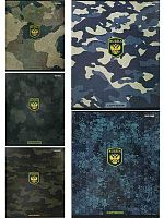 Тетрадь 48л. (клетка) Проф-Пресс "Дизайн милитари-1" 48-5135 цв.мел.обл.,лён