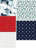 Бумага упак. 70*100см Миленд НГ "Премиальная" (1лист в рулоне) УБ-6494