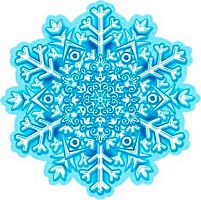 0.7-66-5228 Украшение на скотче "Снежинка" (блёстки) (10шт) (МО)