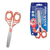 Ножницы детск. 13,5см EK "Sea Friends Clownfish" 60869 закруг.,нерж.сталь,блист.
