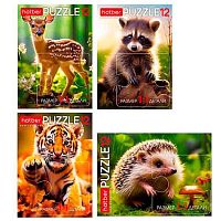 Пазлы   12 ХАТ А5 MAXI "Лесные малыши" асс.