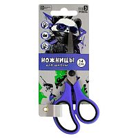 Ножницы детск. 14см ФЕНИКС "Крутой панда" 68491 нерж.сталь,фиолетовый