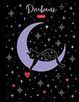 Дневник 1-11кл. ХАТ тв.обл. "Romantic cat" 33682 лам.софт-тач,3D-фольга
