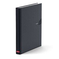 Папка 4 кольца 35мм EK А4 "Work Inside" 19872 чёрная,лам.карт.