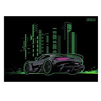 Клеёнка д/труда КОКОС 35*50см "City car" 251015 ПВХ,120мкм