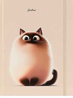 Дневник 1-11кл. Проф-Пресс тв.обл. "Смешной котик-2" Д40-9432 глянц.лам.,лён,с резинкой