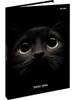 Записная книжка А5 160л. Проф-Пресс "Взгляд кота" 160-1704 тв.обл.,мел.,шир.,глянц.лам.,клетка