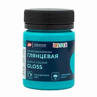 Краска акриловая  50мл ЗХК "Декола" аквамарин глянцевая 2928541
