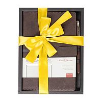Набор подар. (ежедневник н/д А5 BV кож.зам."Lyon" коричн.+ручка ) 3-684/04-2
