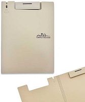 Папка-клипборд А4 INTELLIGENT DK-85-2 бежевый,с доп.створкой