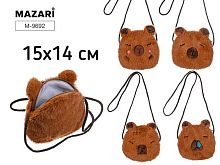 Сумочка пушистая MAZARI "Capybara" M-9692 ч/з плечо,на молн.15*14см,асс.ОПП-уп.