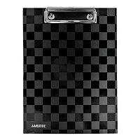 Клипборд А5 deVENTE "Total black" 3034327 картон толщина 2мм,выб.лак,мат.лам.,чёрный