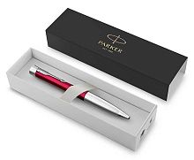 Ручка шар. PARKER Urban Vibrant Magenta CT 2143642 синяя,поворот.мех.,корп.розов./сереб.