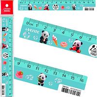 Линейка 16см deVENTE "Yummy Panda" 5091522 пластик,дизайн.