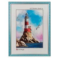 Фоторамка пластик 30*40см Винтаж голубой,ширина багета-20мм