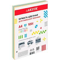 Бумага А4 д/офисной техники deVENTE 100л. 5цв. пастель 2072219, 80г/м2