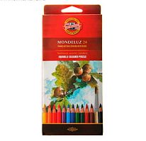 Карандаши аквар. 24цв. KOH-I-NOOR "Mondeluz" 3718 к/к,е/подвес