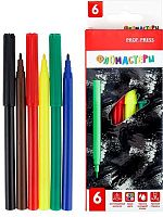Фломастеры  6цв. Проф-Пресс "Милитари" ФВ-2566 вент.колп.,к/к