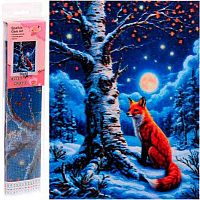 Мозаика алмазная DIAMOND "Лис и Луна" 30*40см,полн.выкл.,в рулоне 684-0988