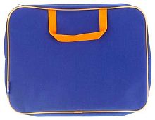 Сумка-планшет А4 ОНИКС ПМД-2-42 "Тёмно-синий-оранж." (56859) п/э,ручка-тесьма