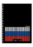 Тетрадь 48л. (клетка) АППЛИКА спираль "Россия" С0152-155