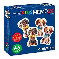 Игра настольная ХАТ Мемо фигурные "Собачки" 36187 (24карточки)
