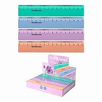 Линейка 15см EK "Цветущая нежность" 61762 пластик.,асс.