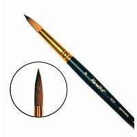 Кисть синтетика (под колонок) № 8 круглая Roubloff 1S15-8 короткая ручка