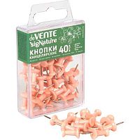 Кнопки силовые deVENTE  9,6мм  40шт. 4132509 пудрово-розовый,с серебр.,иглой,форма-гвоздик,пл//к