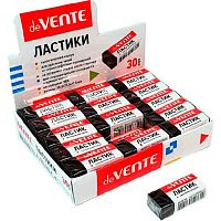Ластик deVENTE 4070711 черный, синт. каучук, 39,5*17,5*11,5мм dust-free, к/к