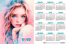 Календарь настенный листовой А3 2025г. ХАТ "Нежность" 31600 мелов.