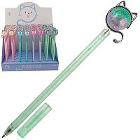 Ручка детск. шар. КОКОС Pinmu "Kitten" 252068 синяя,0,7мм,асс.