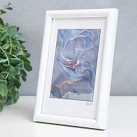 Фоторамка пластик 10*15см Радуга белый,ширина багета-12мм