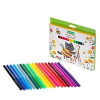 Фломастеры 18цв. ХАТ "ЖЖ-МЯУ" FP_093495 ECO,к/к европодвес