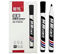 Маркер д/доски INTELLIGENT DJ-347 чёрный,пулев.,2мм,кругл.корп.