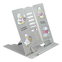 Подставка для книг ФЕНИКС "Утёнок книголюб" 69346 металл.,15*16*12,8см,6угл.наклона