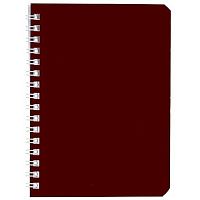 Записная книжка А6  80л. ХАТ спираль "SoloMatte-Каштановый мёд" перфор.,лам.софт-тач