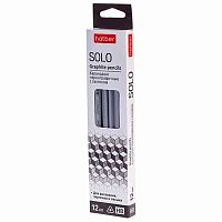 Карандаш ч/гр. с ласт. ХАТ "Solo" 065291 НВ трёхгр.корп.,заточ.,к/к