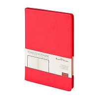 Ежедневник 2026г. А5 168л. BV кож.зам. "Megapolis nappa" 3-806/04 красный,беж.бум.,красный срез