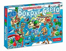 Игра-ходилка настольная ХАТ "Вокруг света" 22314 с куб.и фишк.,подар.короб.